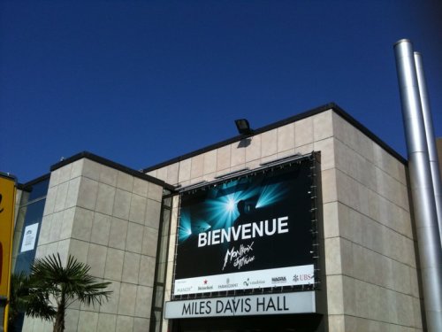 Front of Miles Davis Hall, attached to Auditorium Stravinsky
